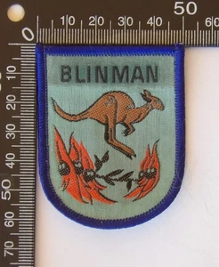 Vintage Blinman South Australia Travel Souvenir Patch Woven Cloth Sew-On Badge - Picture 1 of 1
