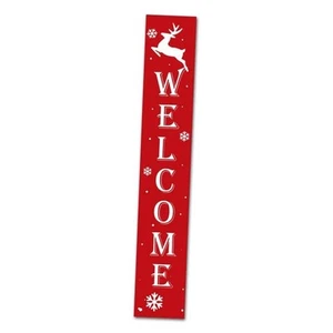 Large Welcome Sign Porch Front Door 8X48inch Rustic Farmhouse Style Hanging - Picture 1 of 8