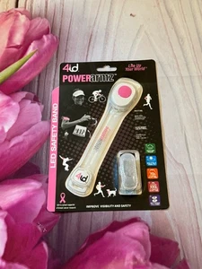 4id Power Armz LED Safety Band Pink Night Visibility Reflective Running Run Bike - Picture 1 of 3