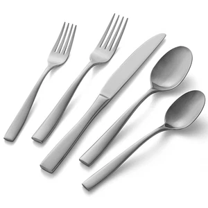 20-Piece Silverware Set Service for 4, Heavy Duty Stainless Steel Flatware Se... - Picture 1 of 7