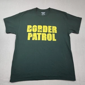 Mexico Racing League Border Patrol T-Shirt Size Large Green Racing Humor Funny - Picture 1 of 5