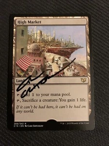 MTG Magic High Market Signed Artist Proof x1 Commander 2015 Carl Critchlow - Picture 1 of 2