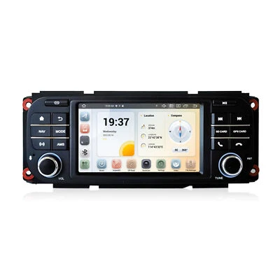 For Chrysler Jeep Dodge 5 " Touchscreen Android GPS Navigation Carplay - Image 1 of 4