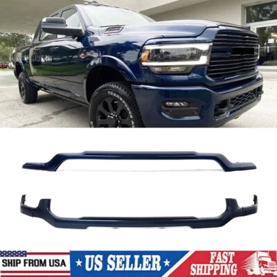 Patriot Blue Front Upper+Lower Grille Molding Trim For 2019-2024 Ram 2500 3500 Foto 1 de 4