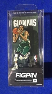 FiGPiN Giannis Antetokounmpo Milwaukee Bucks 3" Tall NBA Basketball Lapel Pin - Picture 1 of 3
