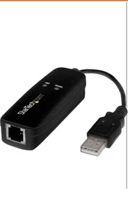 StarTech.com USB 2.0 Fax Modem - 56K External Hardware Dial Up V.92 Modem/ Do... - Picture 1 of 1