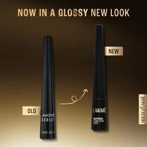 Lakme Absolute Glitterati Gloss Artist Liquid Eye Liner Black 2.5 ML (Pack of 2) - Picture 1 of 8