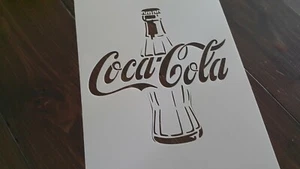 COLA Glass Bottle Stencil Reusable Wall Craft DIY Paint Airbrush A5 Bar Cafe - Picture 1 of 1
