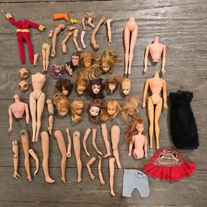 Gran Lote de Coleccionistas Muñeca Barbie Mattel Años 60 De Colección y Cabezas y Más TLC Reparación - Imagen 1 de 24