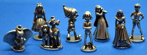 8 Metal Disney Figures from Monopoly Game - replacements or just nice to display - Picture 1 of 3