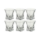 Modern Crystal Hand-Crafted Decorative Whiskey Tumbler 11oz, Set Of 6, Cooper