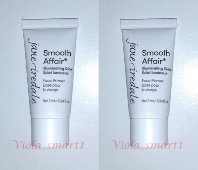 2x JANE IREDALE Smooth Affair Iluminating Brillo Imprimación Facial 0.24oz/7ml Viaje Foto 1 de 3