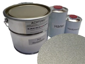 Juego de 7 litros de pintura para coche 2K RAL 9006 aluminio blanco brillo ¡sin pintura transparente punto de pintura! - Imagen 1 de 1