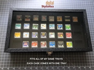 Case w/ Glass Lid and Tray for Nintendo Gameboy/GBA/DS/Game Gear/Switch Trays - Picture 1 of 15
