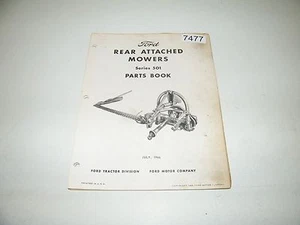 Ford Rear Attached Mowers Series 501 Parts Catalog July 1966 PA-6767-D - Picture 1 of 4