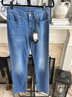 NEW NWT ESCADA SPORT "Linda"  straight leg jeans pastel blue sz 36 fits 30 x 34 - Image 1 of 4