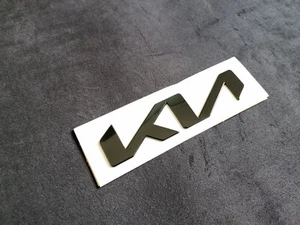 Gloss Black OEM Style New KIA Carnival Badge Front Bonnet Emblem Decal Replace - Picture 1 of 4
