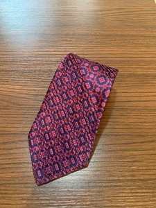 STEFANO RICCI Silk Tie  Pleated Paisley pattern Luxury Collection simple design - Picture 1 of 3