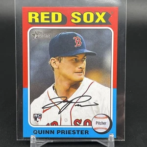 2024 Topps Heritage High Number Quinn Priester RC Rookie Mini SP Boston Red Sox - Picture 1 of 2