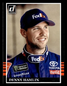 Denny Hamlin 2018 Donruss #128 Joe Gibbs Racing NASCAR *119 - Imagen 1 de 2