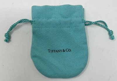 Tiffany & Co. Small Jewelry Small Dust Bag Draw String Blue 3.5 x 2.75 - Image 1 of 2