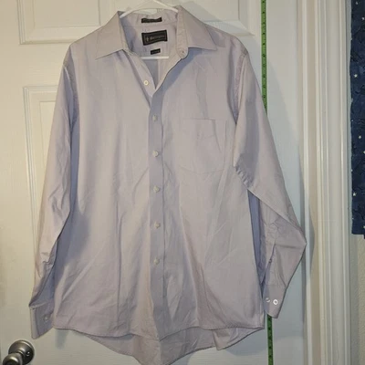 Barrington 长袖纽扣衬衫,尺寸 16.5 / 34 /35 Lavander — 第 1/4 张图片