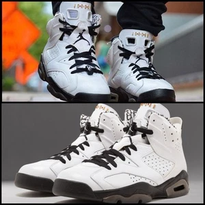 Neu im Karton authentisch selten Air Jordan Retro 6 Premium Motosport weiß schwarz Größe 12 - Bild 1 von 21