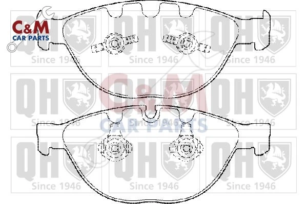 Front Brake Pad Set for BMW 7 SERIES from 2003 to 2008 - QH - Image 1 of 1