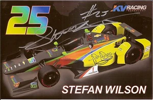 2016 STEFAN WILSON signed INDIANAPOLIS 500 HERO PHOTO CARD INDY CAR justin w #25 - Picture 1 of 1
