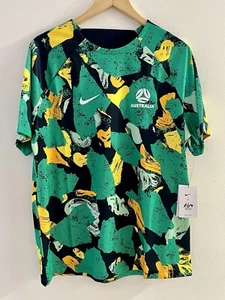 Nike Australia 2022-23 Pre-Match Football Jersey Mens XL Soccer DM9543-720 NWT - Picture 1 of 9