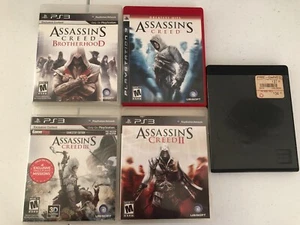 Assassin's Creed Lot of 5 video games PS3 Playstation 3 Brotherhood, Revolution  - Picture 1 of 16