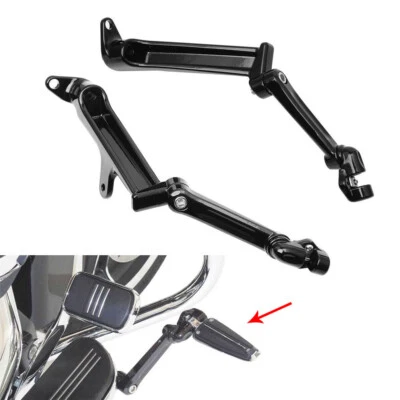 Adjustable Frame Mounted Highway Peg Mounts For Harley Touring Electra Glide 09+ Foto 1 de 4