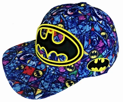 Batman Hat Snapback Cap Mens Boys Cotton DC Comics Superhero Dark Knight Gaming - image 1 of 4