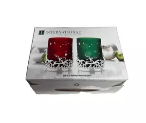 International Set Of 2 Holiday Votive Holders **SALE** - Picture 1 of 3