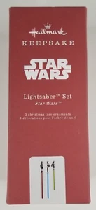 Star Wars Hallmark Keepsake LightSaber Set 3 Holiday Ornaments Disney 2 - Picture 1 of 4