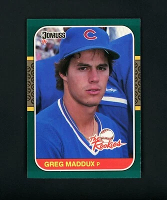 Greg Maddux 1987 Donruss 'The Rookies' RC (HOF) Chicago Cubs #52 MINT - Image 1 of 2