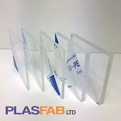 Clear Acrylic Sheet Perspex Cast 3mm 4mm 5mm 8mm 10mm Plexiglass Window A3 A2 A1 • 2.99£