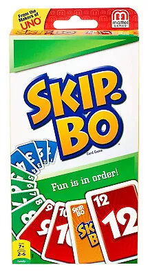 Mattel Skip-Bo Skip Bo Card Game 2 to 6 Players Brand New Original Sealed 42050 - Image 1 of 3