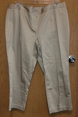 Attention Beige Pants Crop Women's 18 - Изображение 1 из 4