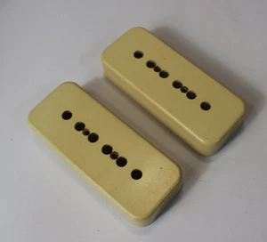 Aged P90 Soapbar Pickup Covers (2) Cream 49.2mm - Picture 1 of 6
