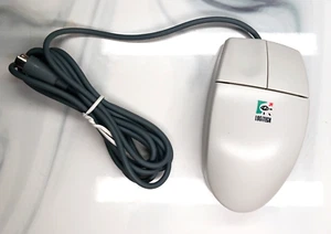 Vintage Logitech M-M34 Mechanical Roller Ball Serial PS/2 Mouse 2-Button NOS - Picture 1 of 10