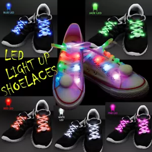 Cordones de zapatos con iluminación LED Flash Correa de iluminación Discoteca Baile Fiesta Navidad - Imagen 1 de 12