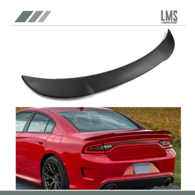 For 2011-2022 Dodge Charger Hellcat Style ABS Rear Wing Spoiler Matt Black Foto 1 de 4