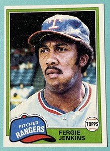 1981 Topps - #158 Fergie Jenkins - VG Condition