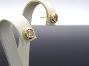 ORECCHINO SPINA IN ORO 585/14 K CON INSERTO IN ZIRCONI GIALLI - Foto 1 di 4