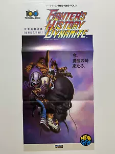 Data East Neo Geo Vol.3 Fighter's History Dynamite Flyer Japan (SNK MVS AES) - Picture 1 of 14