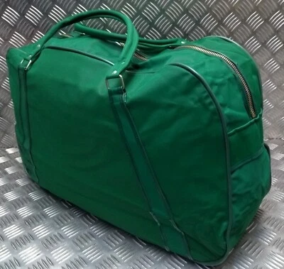Sac À Dos Vintage Années 70 EX GRAND En Vinyle Décharge Vert British Surplus - Photo 1/4