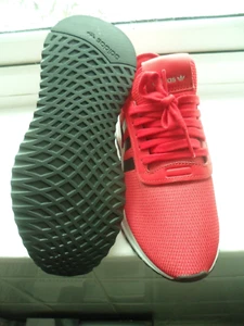 NEW Adidas Originals U Path X J Red & Black logo'd trainers SZ5.5 UK ART FY2704 - Picture 1 of 7