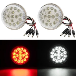 2PCS Side Marker Turn Signal 17 LED 17LED Watermelon Light Red / White For Truck - Bild 1 von 12