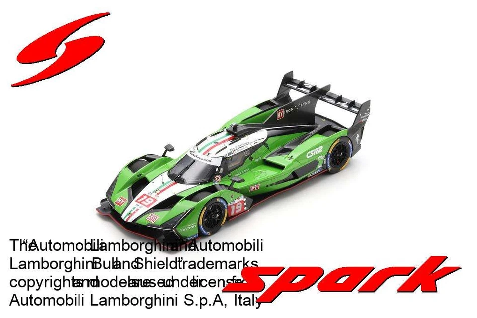 Spark 18S647 1/18 Lamborghini SC63 No.19 LAMBORGHINI IRON LYNX Le Mans 24H 2024